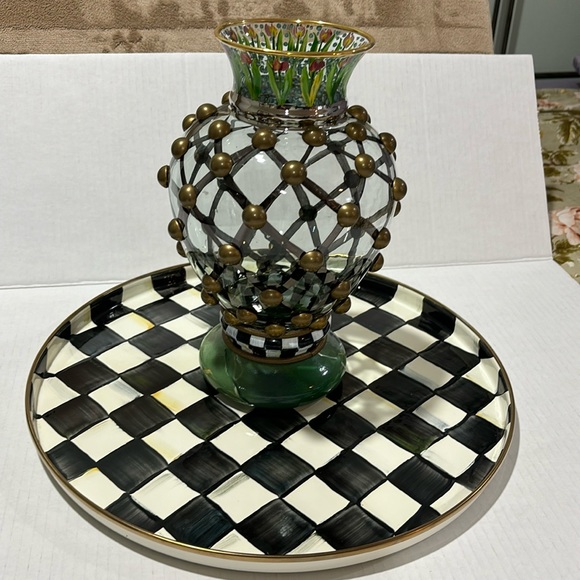 MacKenzie-Childs Other - Rare  Mackenzie Childs glass vase